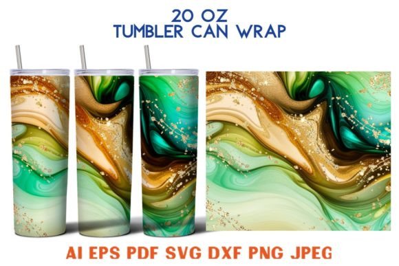 20 Oz Tumbler St. Patrick's Day SVG PNG: Tumbler Wraps Graphics