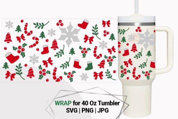 Christmas Wrap for 40 Oz Tumbler Graphics Review for Crafts