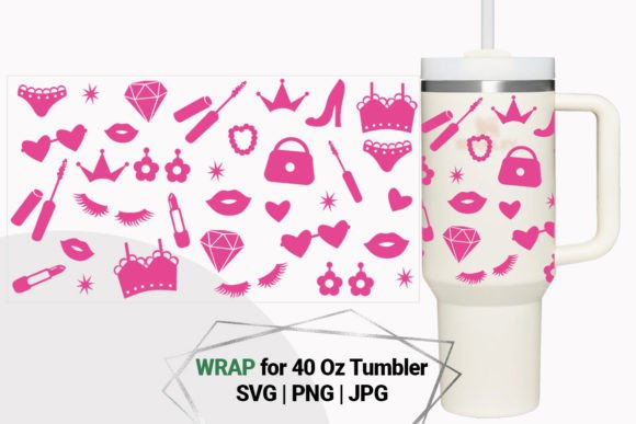 Girly Set Print Wrap for 40 Oz Tumbler: A Graphics & Crafts Review
