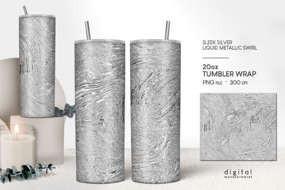 Silver Swirl Tumbler Wrap PNG – A Designer's Honest Review