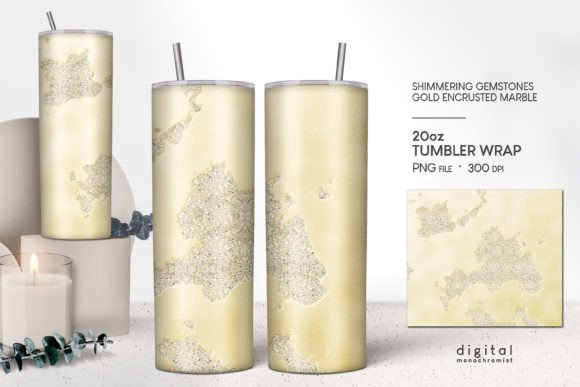 Sunny Gold Marble Tumbler Wrap PNG: Craft Graphics Review