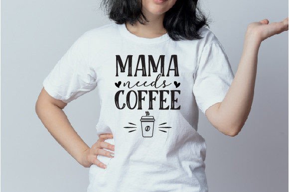 Typography Coffee Design SVG Graphics for T-Shirt Designs